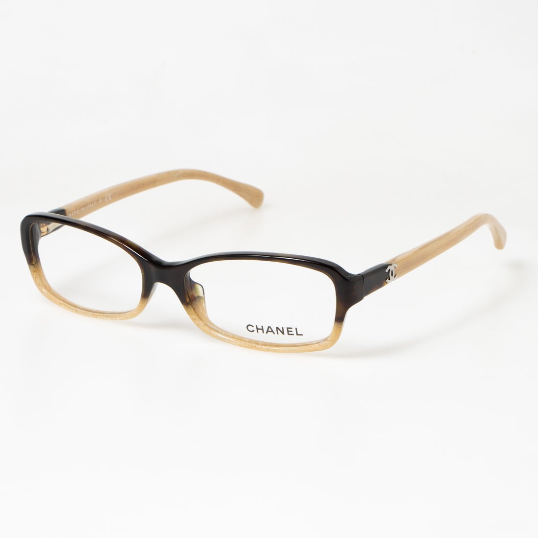 シャネル CHANEL メガネ 眼鏡 アイウェア レディース メンズ （ブラウン/ベージュ）