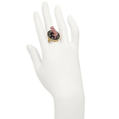 ディオール Dior リング アクセサリー Dチャームポップ Mサイズ 指輪 レオパード ゴールド ピンク レディース Dior R1078 CHALQ 304 （ゴールド）｜詳細画像