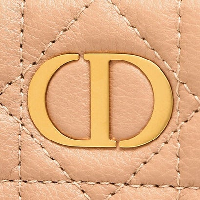 ディオール Dior 二つ折り財布 カナージュ ミニ財布 ベージュ レディース Dior S5032 UWHC 49PU （ベージュ）｜詳細画像