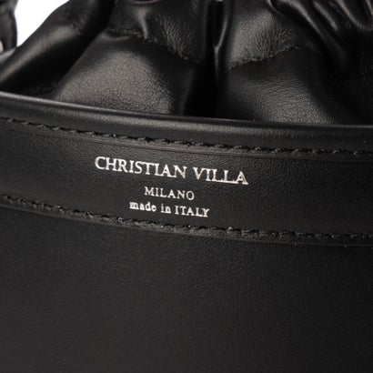 クリスチャン ヴィラ CHRISTIAN VILLA スクエアバケットバッグ （ブラック）｜詳細画像