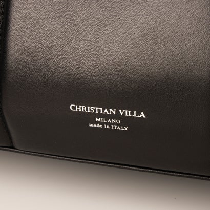 クリスチャン ヴィラ CHRISTIAN VILLA ソフトレザーパデッドトートバッグ （ブラック）｜詳細画像