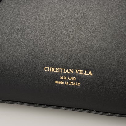 クリスチャン ヴィラ CHRISTIAN VILLA ベーシックミディアムハンドバッグ （ブラックコンビ）｜詳細画像