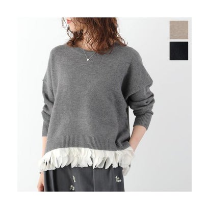 CHIGNON 長袖 ニット 9565-415JR サークルヘム （GRAY/グレー）｜詳細画像