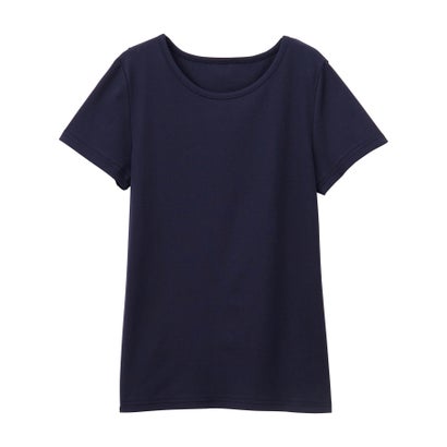 ラウンドネック半袖Tシャツ （ネイビー／半袖）｜詳細画像