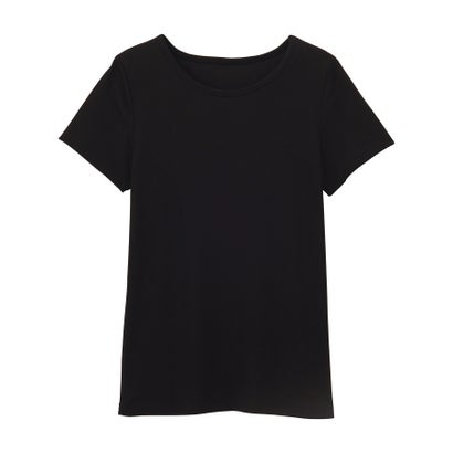 ラウンドネック半袖Tシャツ （ブラック／半袖）｜詳細画像