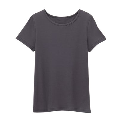 ラウンドネック半袖Tシャツ （チャコールグレー／半袖）｜詳細画像
