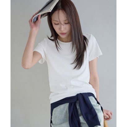 ラウンドネック半袖Tシャツ （ホワイト／半袖）｜詳細画像
