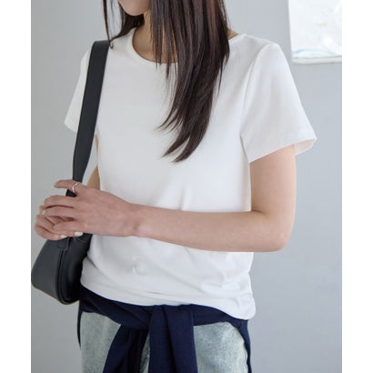 ラウンドネック半袖Tシャツ （ホワイト／半袖）｜詳細画像