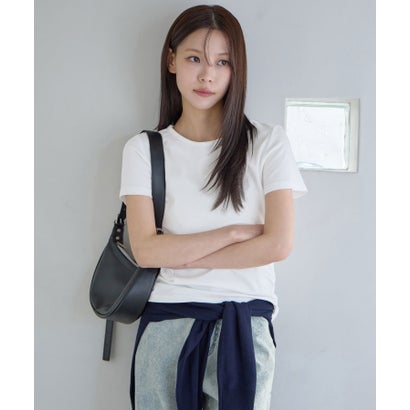ラウンドネック半袖Tシャツ （ホワイト／半袖）｜詳細画像