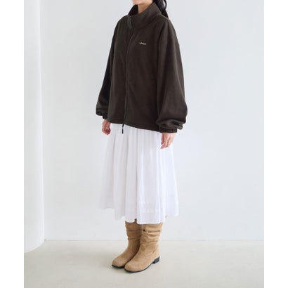 ダブルジップフリースジャンパー （チャコールグレー）｜詳細画像
