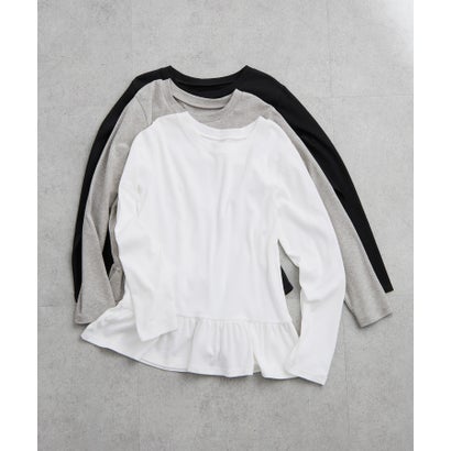 裾フリルTシャツ （グレー）｜詳細画像