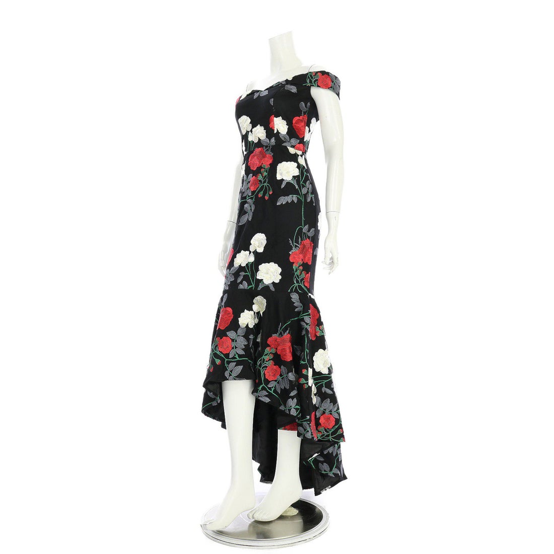 Chi Chi London チチロンドン ＊花柄刺繍が美しい ロングマーメイド切り替えドレス -waja bazar - 海外ファッション
