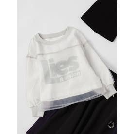 WオーガンジープリントレイヤードロンTee （GRY）