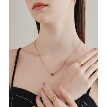 シーテ ciite' 【 金属アレルギー対応 】 イニシャルハートネックレス サージカルステンレス （N）｜詳細画像