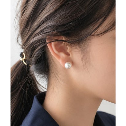 【10mm】 選べるパールピアス （コットンパール / アクリルパール） （ホワイト系その他）｜詳細画像