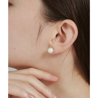 【8mm】 選べるパールピアス （コットンパール / アクリルパール） （ホワイト系その他）｜詳細画像