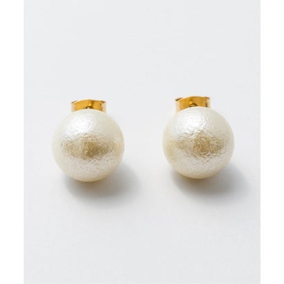 【12mm】 選べるパールピアス （コットンパール / アクリルパール） （ホワイト系その他）｜詳細画像