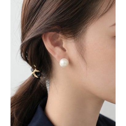 【12mm】 選べるパールピアス （コットンパール / アクリルパール） （ホワイト系その他）｜詳細画像