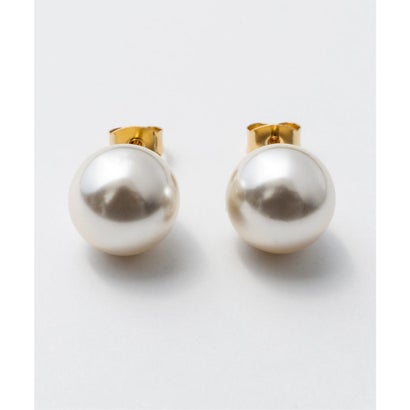 【12mm】 選べるパールピアス （コットンパール / アクリルパール） （ホワイト系その他）｜詳細画像