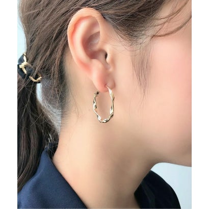 ねじりフープピアス （シルバー）｜詳細画像