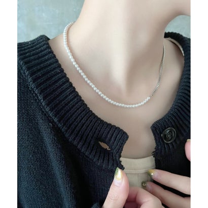 pearl chain necklace / パール チェーン ネックレス （ゴールド）｜詳細画像