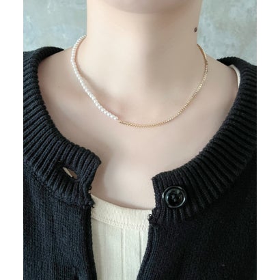 pearl chain necklace / パール チェーン ネックレス （ゴールド）｜詳細画像