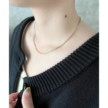 pearl chain necklace / パール チェーン ネックレス （ゴールド）｜詳細画像