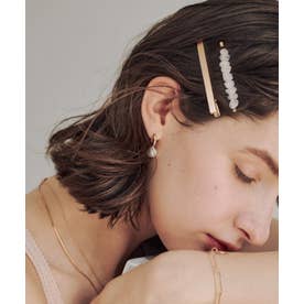 ストレートヘアクリップ （ゴールド）