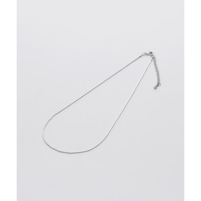シンプルスネークネックレス 1mm （シルバー）｜詳細画像
