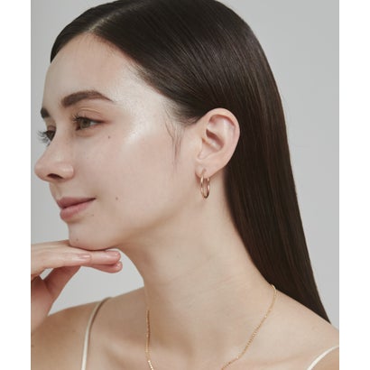【 金属アレルギー対応 】 シンプルフープピアス サージカルステンレス （ゴールド）｜詳細画像