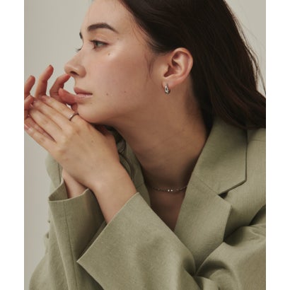 ドロップフープピアス / drop hoop pierce （シルバー）｜詳細画像