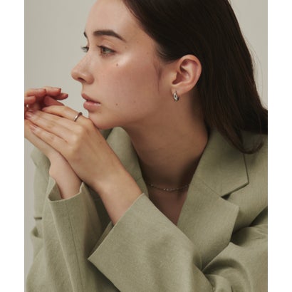 ドロップフープピアス / drop hoop pierce （シルバー）｜詳細画像