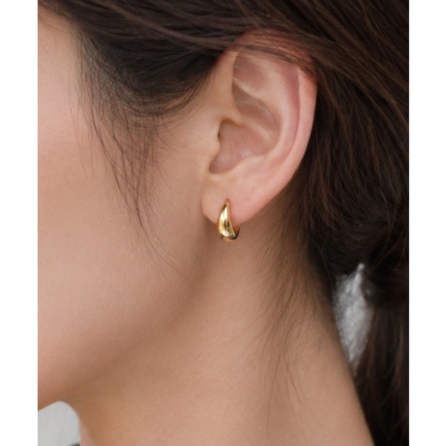 ドロップフープピアス / drop hoop pierce （ゴールド）