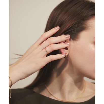 シーテ ciite' 【 金属アレルギー対応 】 シンプルビジューリング サージカルステンレス （ゴールド）｜詳細画像