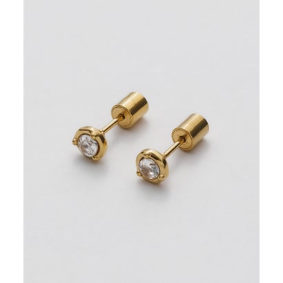 【 金属アレルギー対応 】 シンプルカラービジュー ピアス （ホワイト）｜詳細画像
