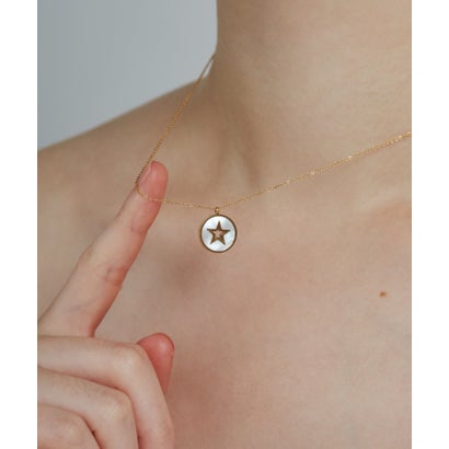【 金属アレルギー対応 】 スターコインネックレス サージカルステンレス （シルバー）｜詳細画像