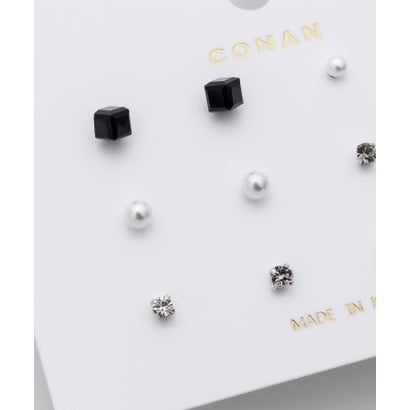 ピアス 6セット / pierce 6 set （ブラック）｜詳細画像