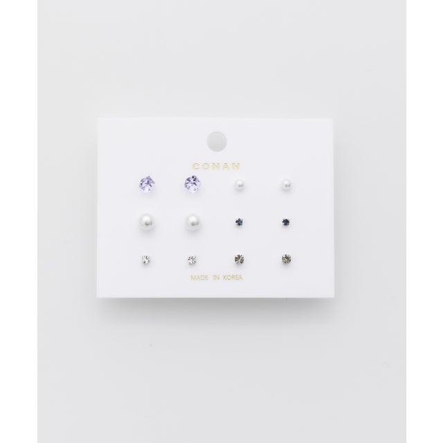 ピアス 6セット / pierce 6 set （パープル）