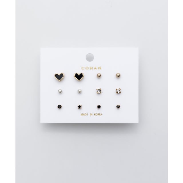 ピアス 6セット / pierce 6 set （ブラック）