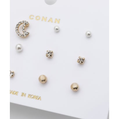 ピアス 6セット / pierce 6 set （ブラック）｜詳細画像