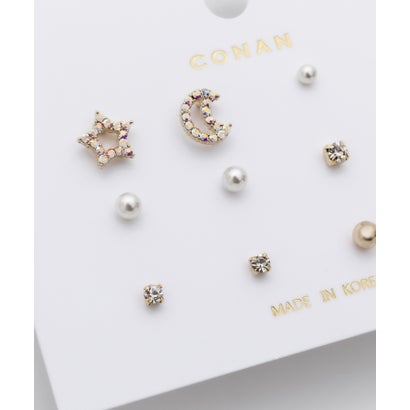 ピアス 6セット / pierce 6 set （ブラック）｜詳細画像
