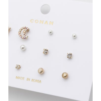 ピアス 6セット / pierce 6 set （ブラック）｜詳細画像