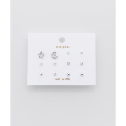 ピアス 6セット / pierce 6 set （ブラック）｜詳細画像