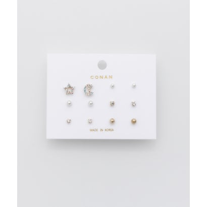 ピアス 6セット / pierce 6 set （ブラック）｜詳細画像