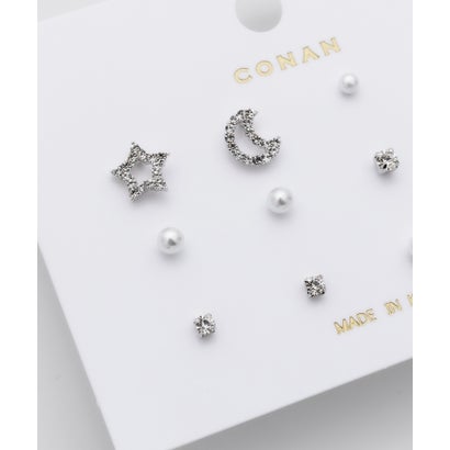 ピアス 6セット / pierce 6 set （ブラック）｜詳細画像