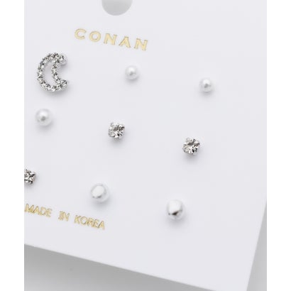ピアス 6セット / pierce 6 set （ブラック）｜詳細画像
