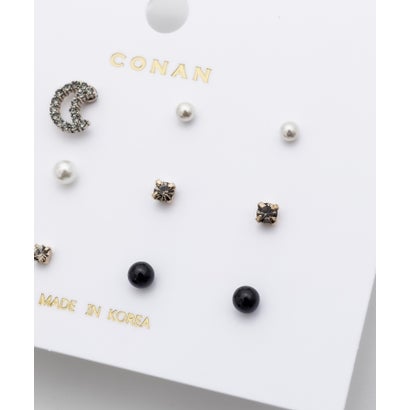 ピアス 6セット / pierce 6 set （ブラック）｜詳細画像