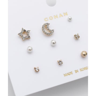 ピアス 6セット / pierce 6 set （ブラック）｜詳細画像