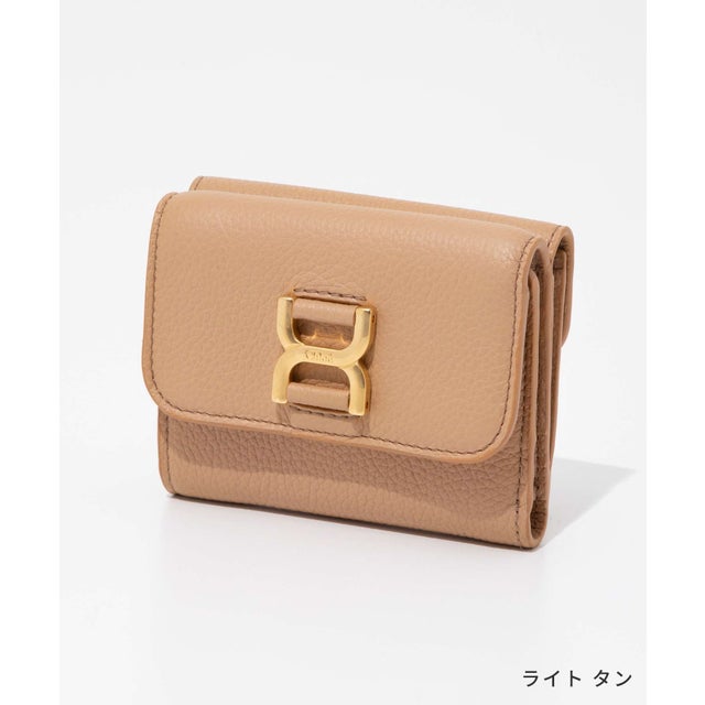 MARCIE CHC23AP099I31 レディース 財布 三つ折り財布 - マーシー ミニ ウォレット ミニ財布 レザー 小銭入れ付き コンパクト財布 ウォッレット （ライト タン）