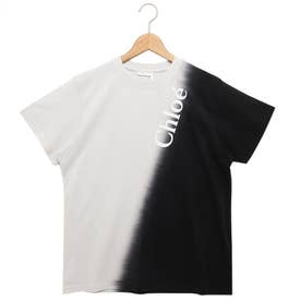 Tシャツ カットソー リサイクル オーガニックコットン ホワイト ブラック レディース CHLOE CHC23AJH01181905 905 （BLACK WHITE）